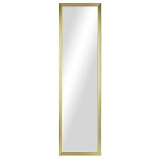 Mainstays 13x49 Gold Rectangle Large Wall Mirror For Bathroom Or Living Room