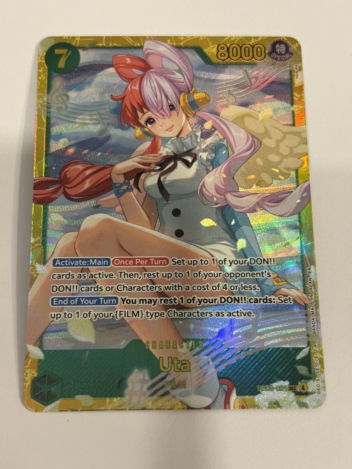 One Piece TCG Uta EB03-061 SEC EB03 Heroines Edition English