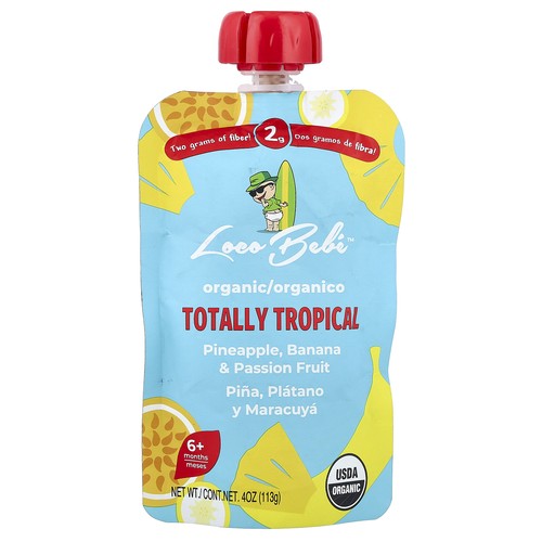 Organic Puree, 6+ Months, Totally Tropical, 4 oz (113 g)