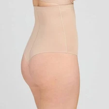 ASSETS by Spanx Shaper Flawless Finish High Waist Shaping Thong Beige Size S