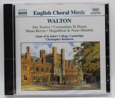 WILLIAM WALTON English Choral Music Coronation Te Deum St John's Classical CD