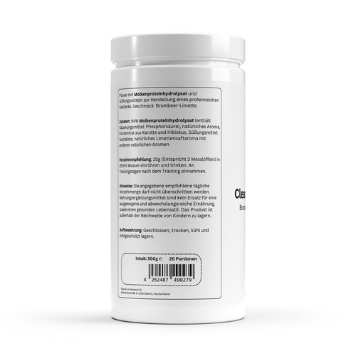 Clear Whey Protein Lime di Mora - 500g - Foto 2 di 3