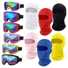 6 Set ATV Goggles with Masks Motorcycle - UV Protection for Dirt Multicolor