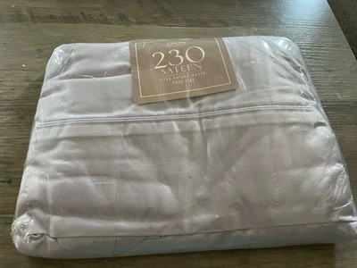 Vtg JCP Home Collection Silky Sateen Soft Lilac Twin Flat Sheet NEW