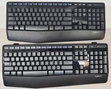 Parts 2x Logitech K345 Wireless Keyboards Only No Dongle