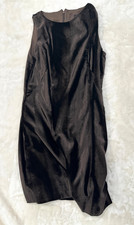 Vintage Versace Jeans Couture Dark Chocolate Brown Velor Dress