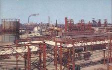 Midland, Michigan MI Dow Chemical Company Plant 1964 Chrome Vintage Postcard