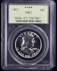 New Listing1957 Franklin Proof Half Dollar 50c PCGS PR67