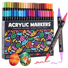 WINSONS 120 Colors Acrylic Paint Marker, 1 Count Pack of 120 , 120