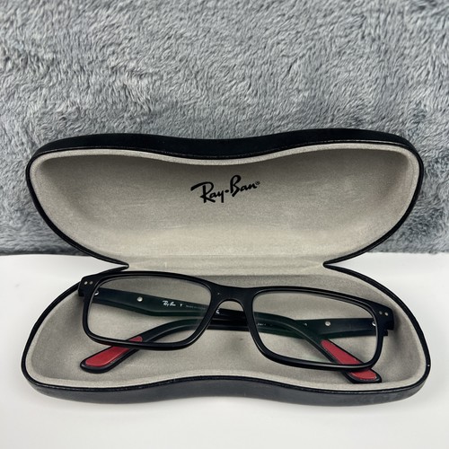 Ray Ban RB 5277 2077 SCHWARZ ROT AUTHENTISCHE BRILLE MIT ETUI 54-17-140
