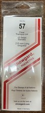 Showgard size 57 clear hingeless stamp mount NEW unopened pack 1st quality 215mm