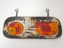 Ruscha Keramik Wandbild Abstrakte Kunst Platt...