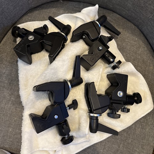4x Manfrotto 2915 Super Clamp without Stud Art.035 Max load=15kg