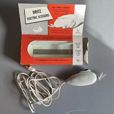 Vintage Dritz Electric Scissors 1962 Working Condition - With Original Packaging