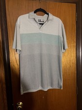 Callaway Golf Polo Shirt Size M Gray Geometri...