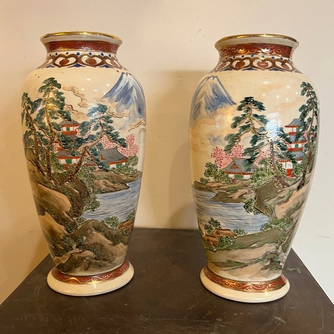 金色陶瓷花瓶| eBay