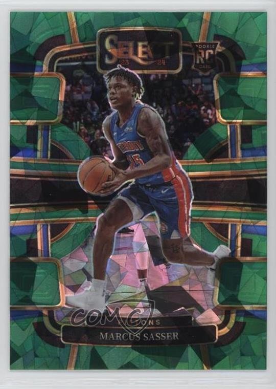 2023-24 Panini Select Concourse Green Ice Prizm Marcus Sasser #70 15ts
