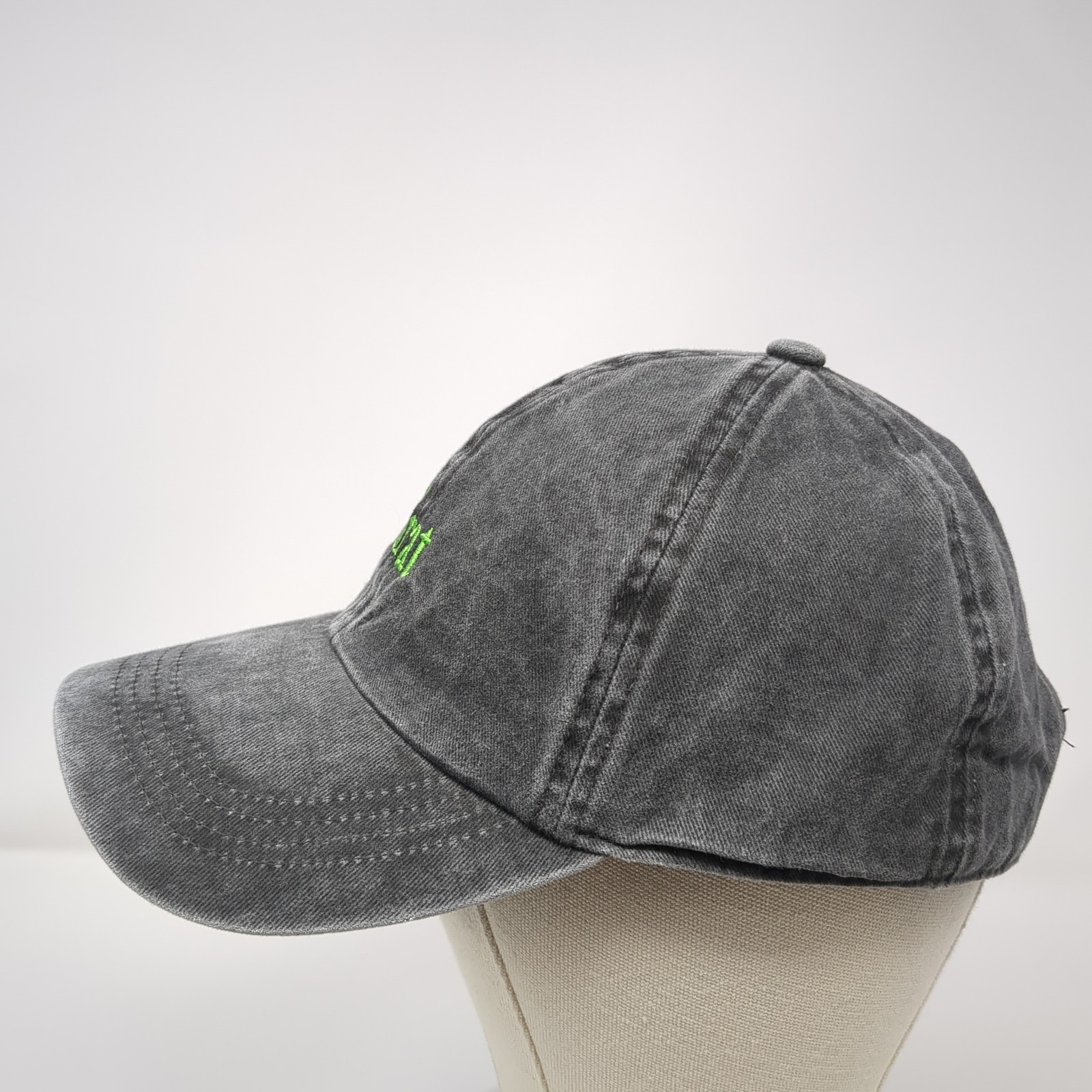 Brat Slideback Baseball Hat Solid Gray One Size A… - image 3