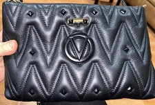 Valentino Quilted Purse Size 11 Wide By Seven High By 2 Inches Wide.