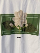 NIKE BY YOU IN FULL BLOOM ALEX EALA SAMPAGUITA M WHITE WOMEN  S T-SHIRT NEW w TAG