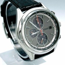 Citizen Eco Drive Chronograph Mens Watch 38mm Solar Timepiece wrist 18cm