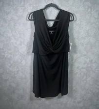 NWT Torrid Plus Size 3/3X (22-24) Black Mini Rib Knit Dress supersoft front knot