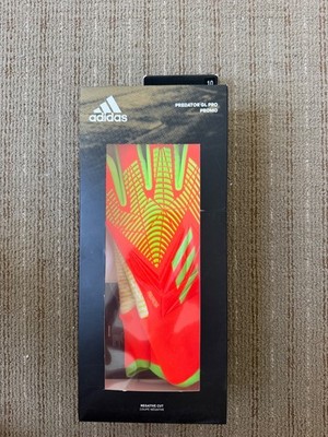 adidas predator gloves size 10 orange and green with URG 1.0 latex