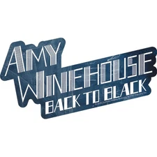 Stickers - C&D Visionary - Amy Winehouse Back To Black 6.5"x3.4" Music Band NEW