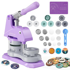Button Maker Machine 3 Sizes, DIY Pin Maker Machine 1 1.25 2.25 Inch, Interchang