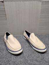Kenneth Cole Reaction Ankir Men Laofers 13 Beige Canvas Slip On Comfort Shoes