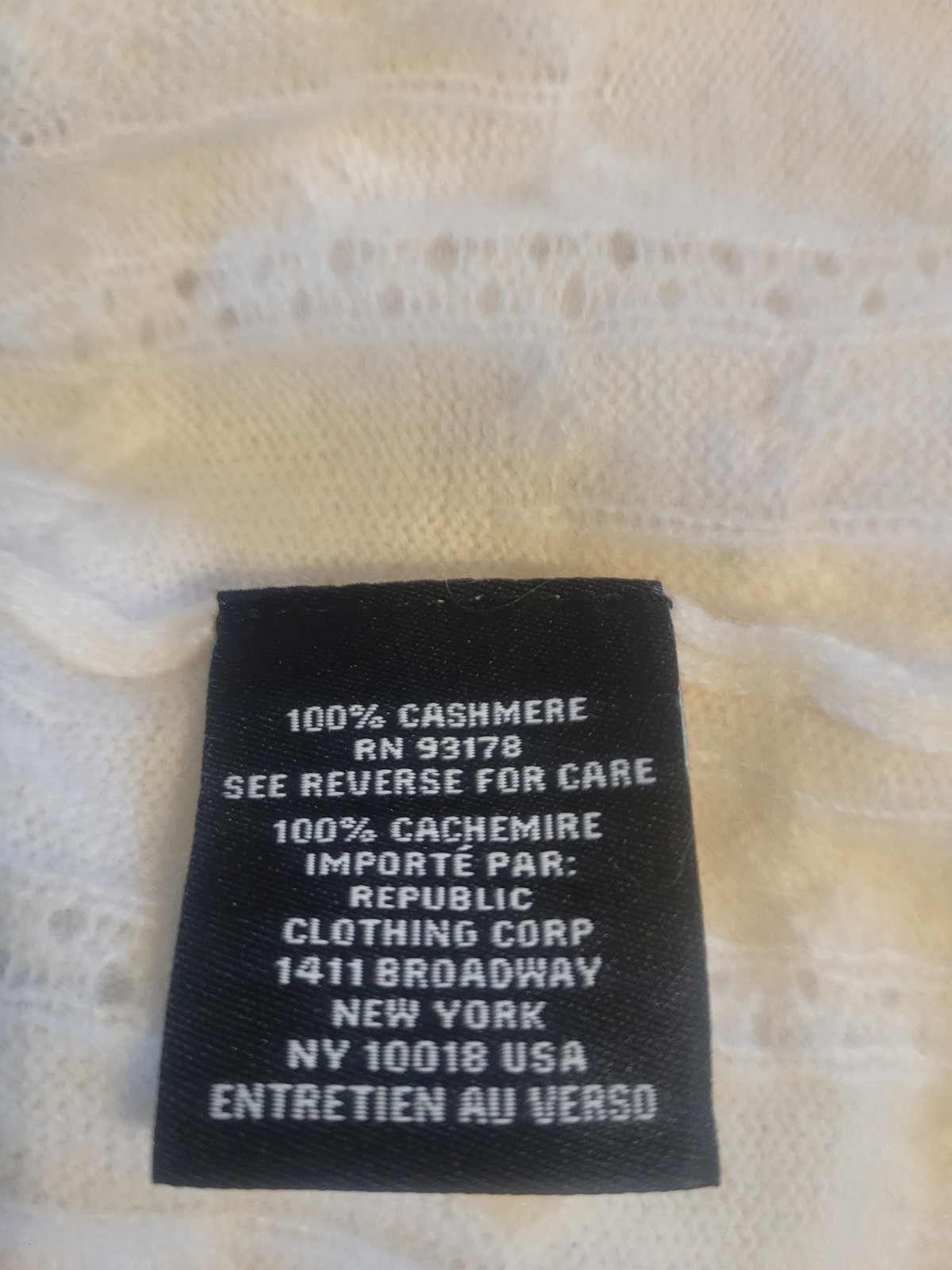 House Of Harlow 1960 100% Cashmere Open Weave Cardigan Sweater NWOT IVORY    M