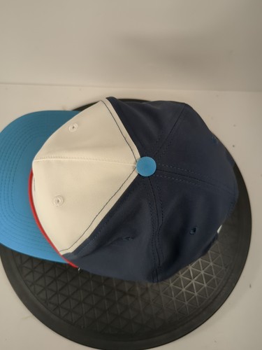 Cappello da golf Swannies Meet Me At The Turn berretto in corda blu bianco snapback regolabile - Foto 5 di 6