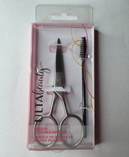 ULTA Beauty Metal Straight Styling Scissors  Spoolie Set Silver/Black