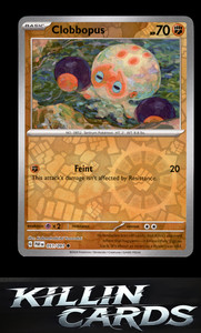 Reverse Holofoil Clobbopus 051/091 Pokemon Common SV: Paldean Fates Card NM