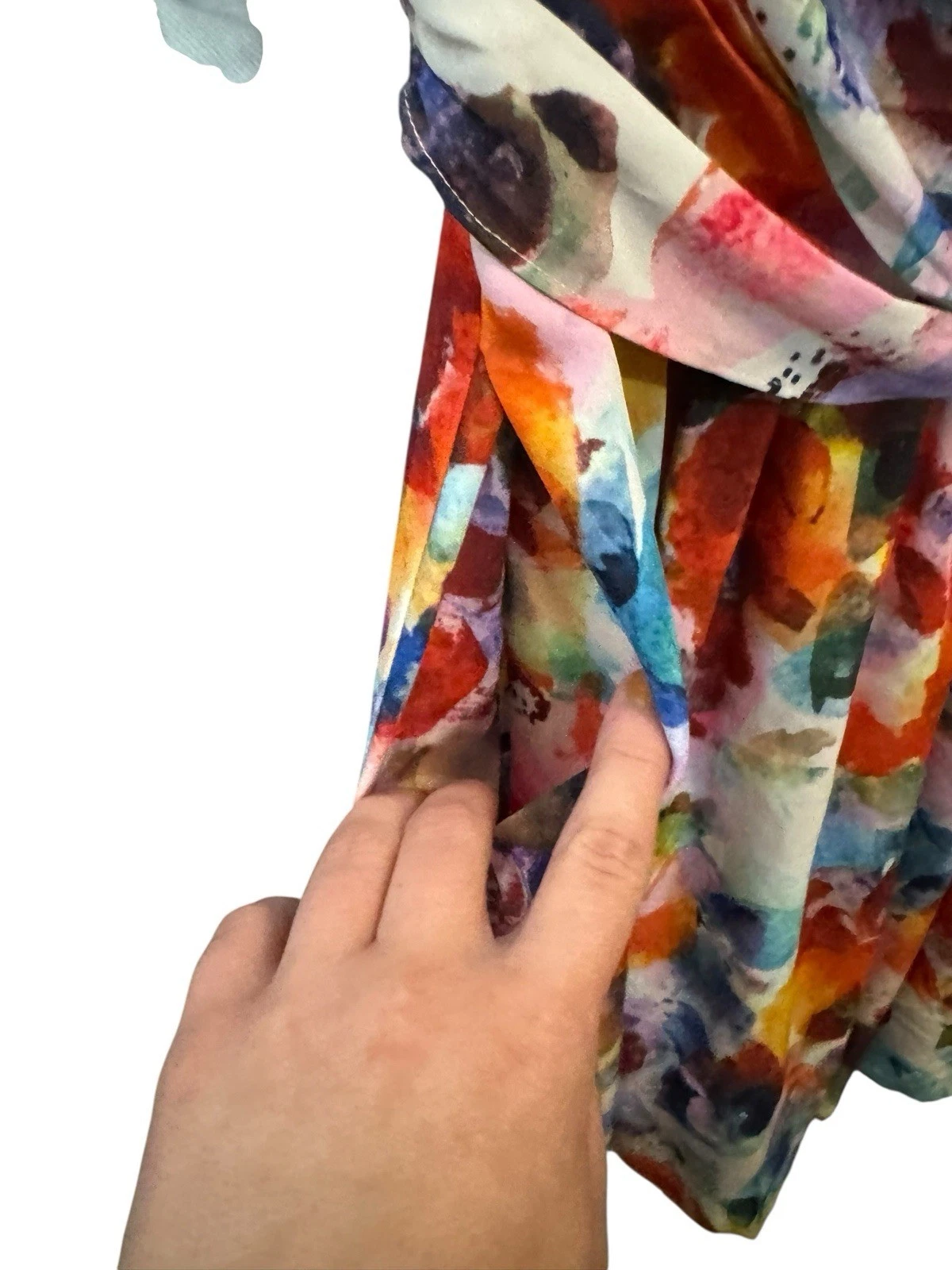 VETEMENTS Abito NYDJ Not Your Daughters Jeans senza maniche floreale acquerelli taglia 6