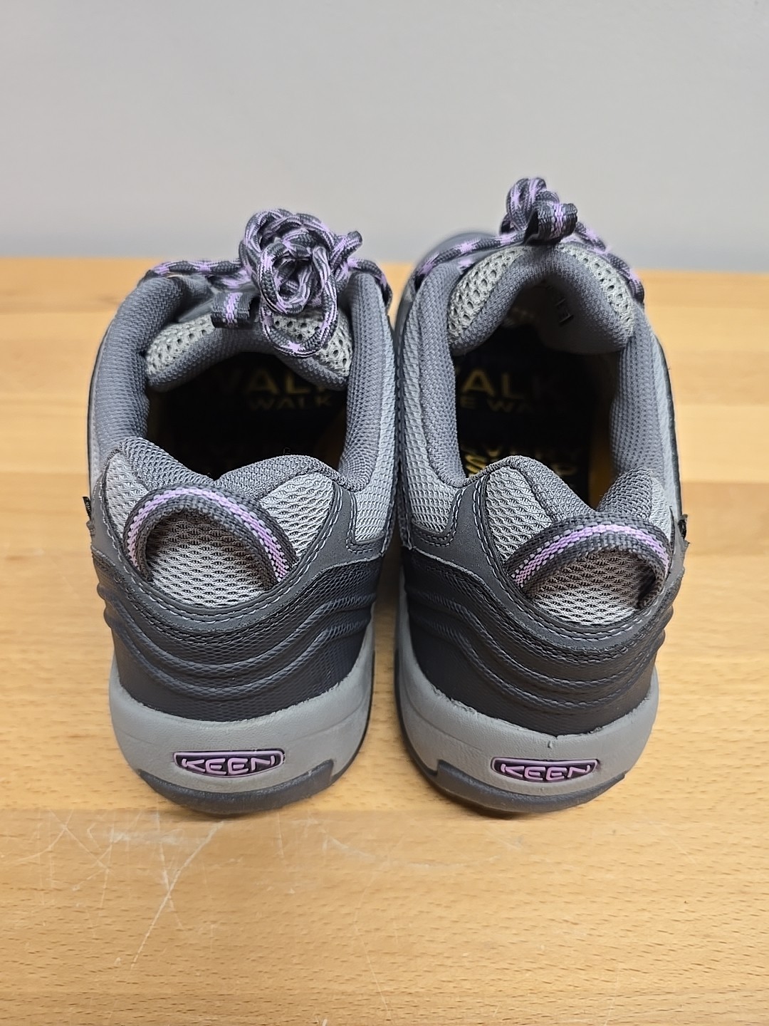 Stivali donna Keen acciaio grigio viola taglio basso escursionismo montagna attiva nuovi taglia 10