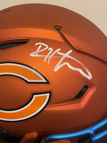 Devin Hester Signed Chicago Bears Speed Flex Authentic Custom Blaze Helmet JSA - Picture 2 of 7
