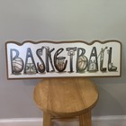 Basketball Wall Decor Sign Esther Ann Hobby Lobby Pre-Owned — photo 2