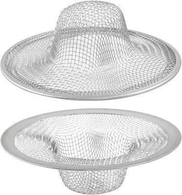 Kitchen Sink Strainer 2 Pack Stainless Steel 3.5 Inch Diameter Mesh Basket Large