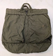 Flyers Helmet, Bag, Nylon DLA100-81-C-3262 OD Green Zippered S.G. Enterpris