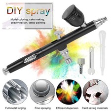 Mini Airbrush Compressor Kit Spray Gun Dual Action Air Brush Paint Model 0.3MM