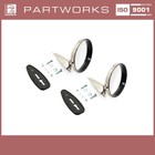 2x exterior mirrors for Porsche 911 F 68-71 912 mirror chrome with edge set