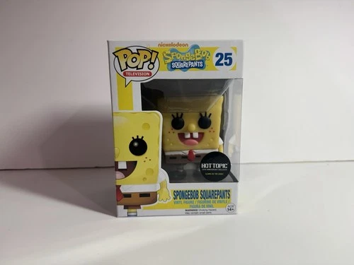 Funko Pop!  Spongebob Squarepants Hot Topic  Glow in the Dark #25 W/ Protector
