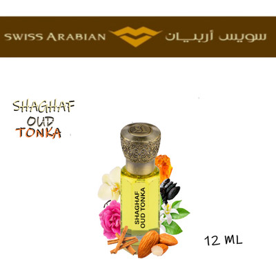 swiss arabian SHAGHAF OUD TONKA concentrated perfume oils 12ml