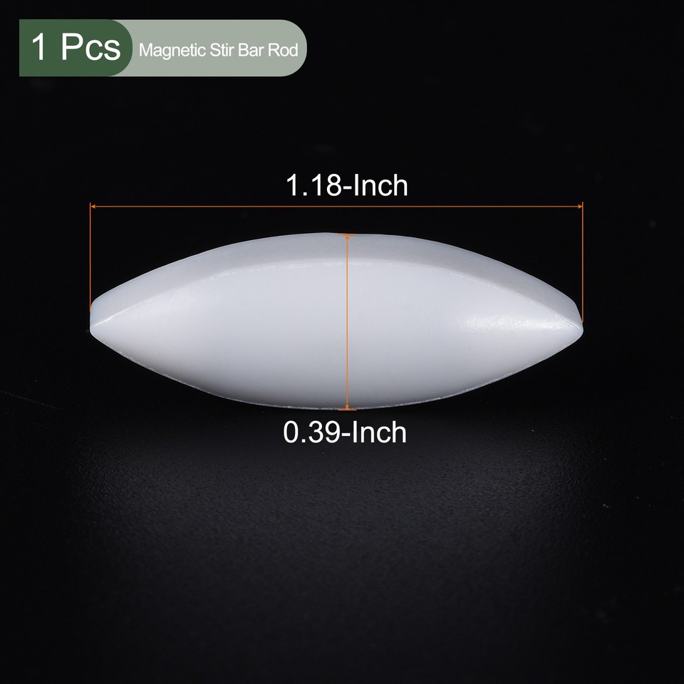 Magnetic Stir Bar,Laboratory Bar Olive Shape Stir Liquids(White,1.18 ...
