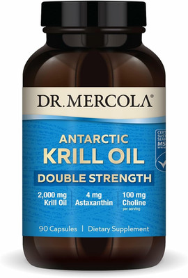 Dr. Mercola Antarctic Krill Oil Double Strength - 2,000 mg - Omega-3 Supplement