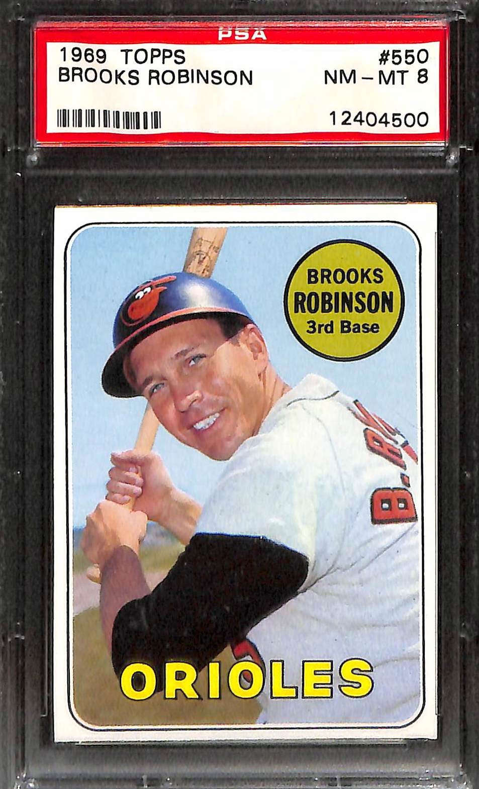 1969 TOPPS #550 BROOKS ROBINSON PSA 8 NM-MT 12404500