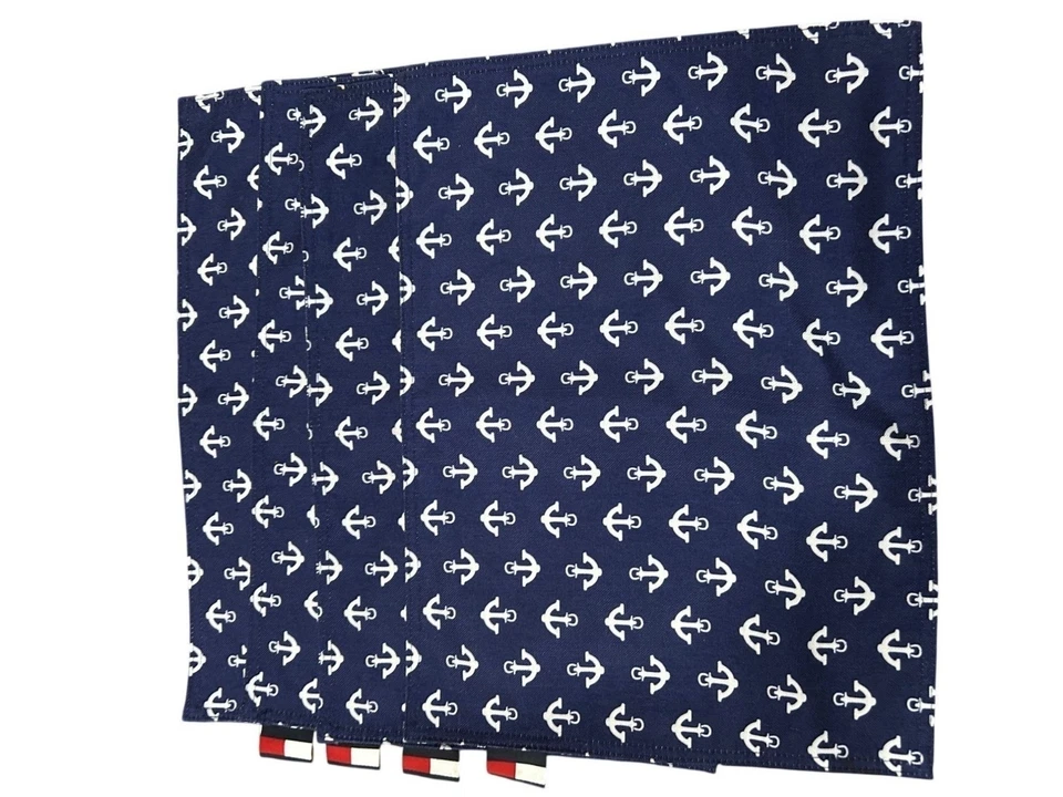 Manteles individuales Tommy Hilfiger 4 anclas náuticas azul marino preppy vela clásica Foto 4 de 4