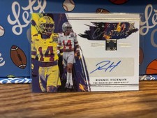 RONNIE HICKMAN RC AUTO 2023 Chronicles Draft Impeccable Canvas Creation Buckeyes