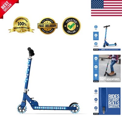Jupiter Kids 2-Wheel Light-Up Kick Scooter - Adjustable & Foldable Design